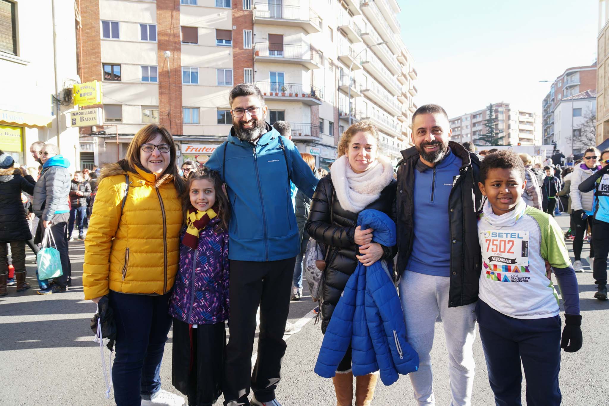 Primera carrera de niños de la San Silvestre salmantina. 