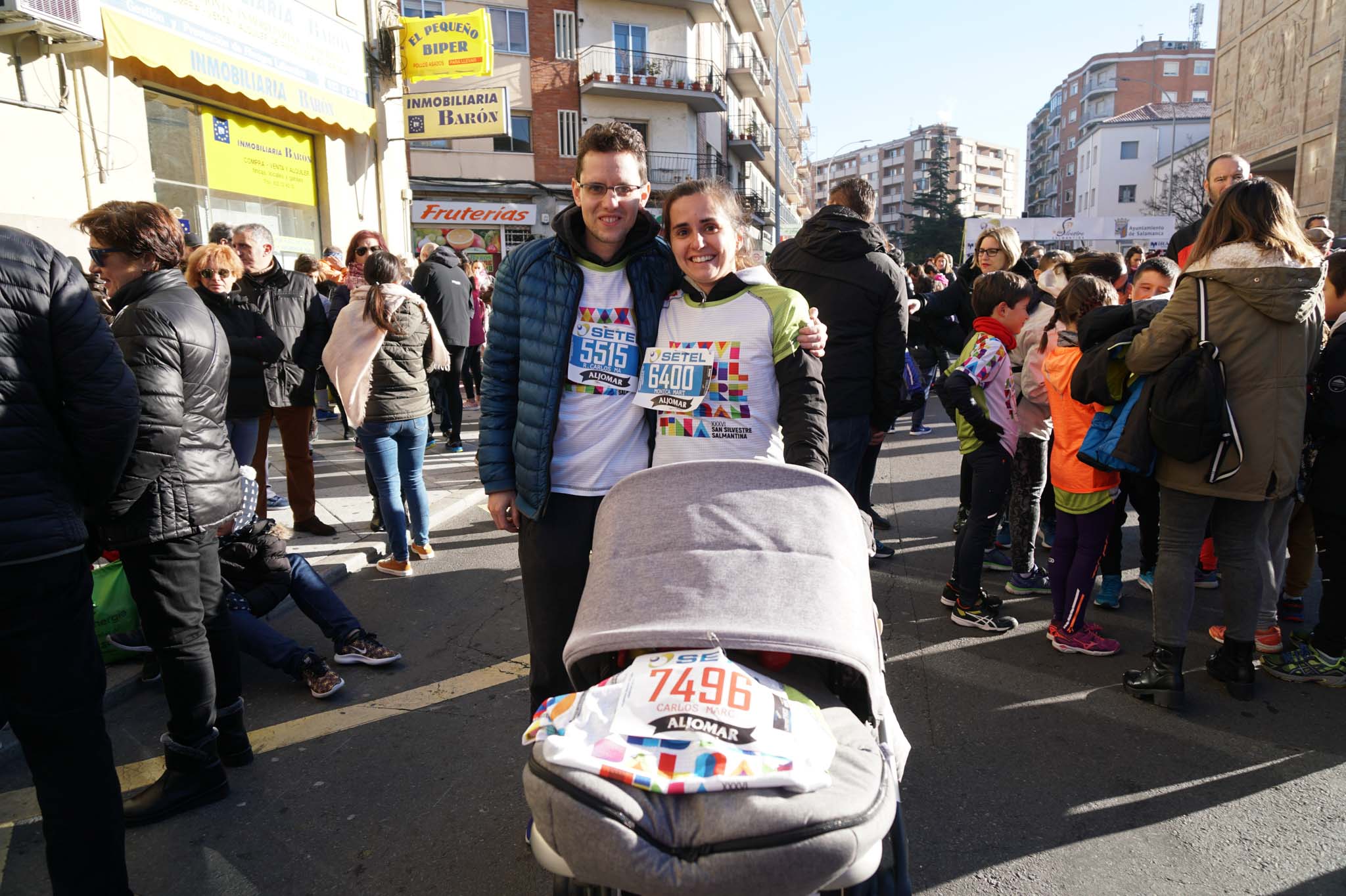 Primera carrera de niños de la San Silvestre salmantina. 