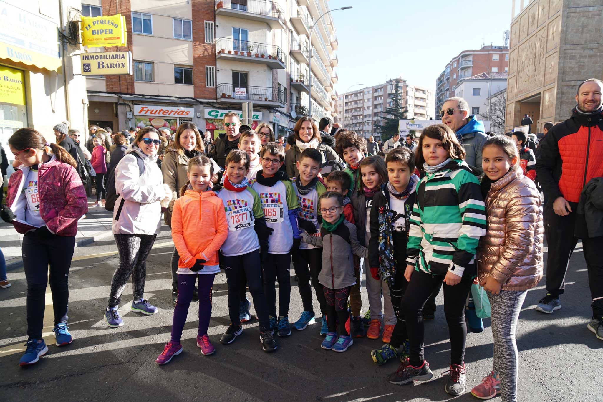 Primera carrera de niños de la San Silvestre salmantina. 