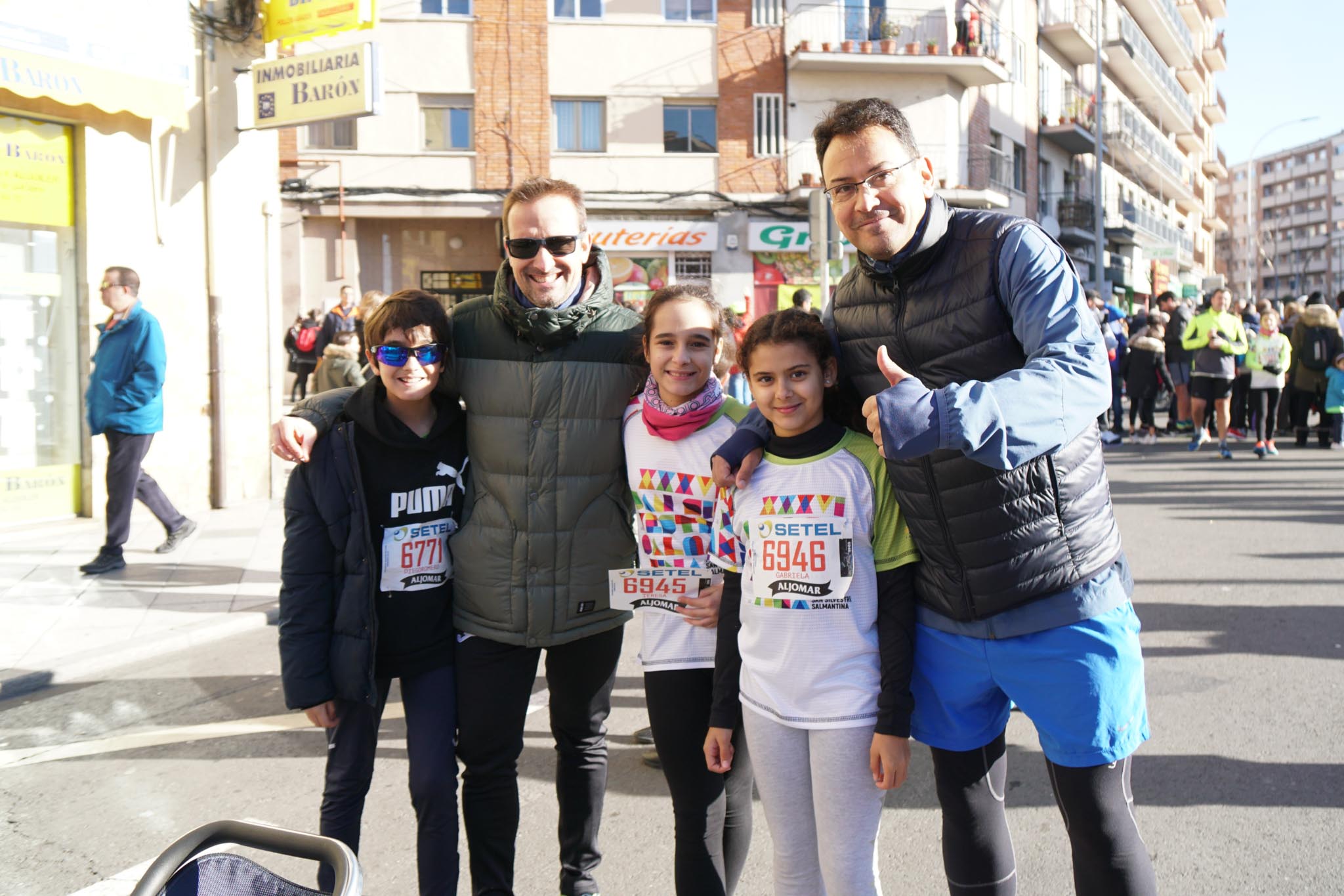 Primera carrera de niños de la San Silvestre salmantina.