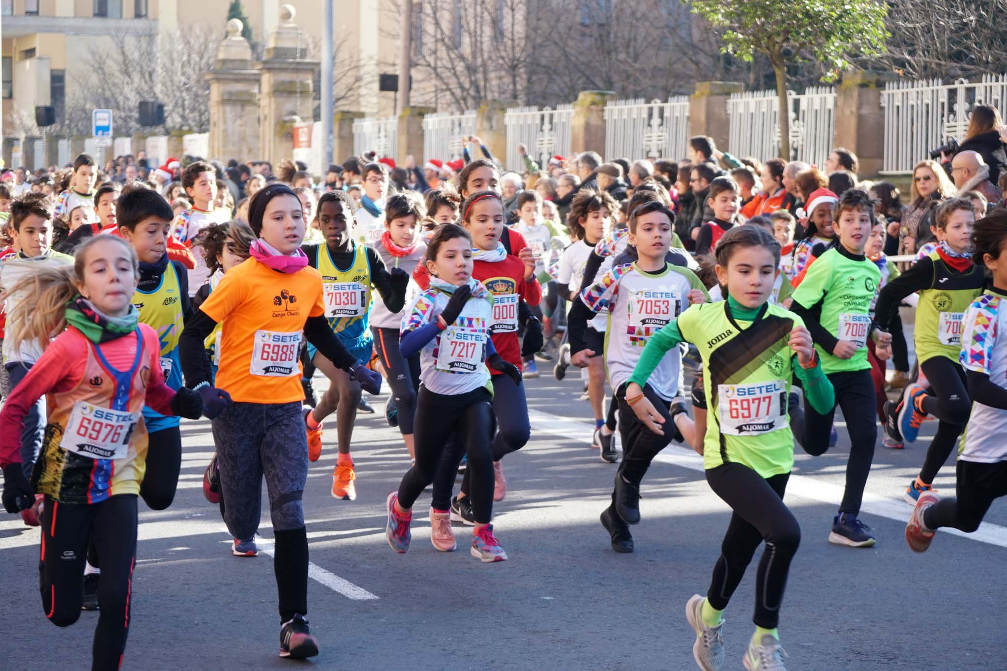 Primera carrera de niños de la San Silvestre salmantina.