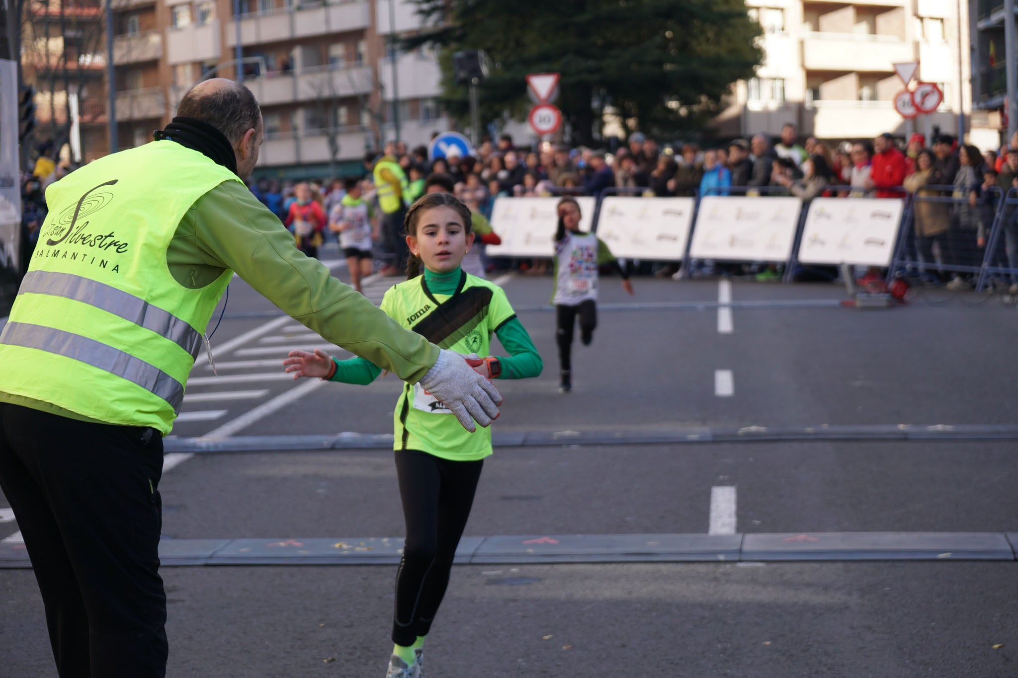 Primera carrera de niños de la San Silvestre salmantina.