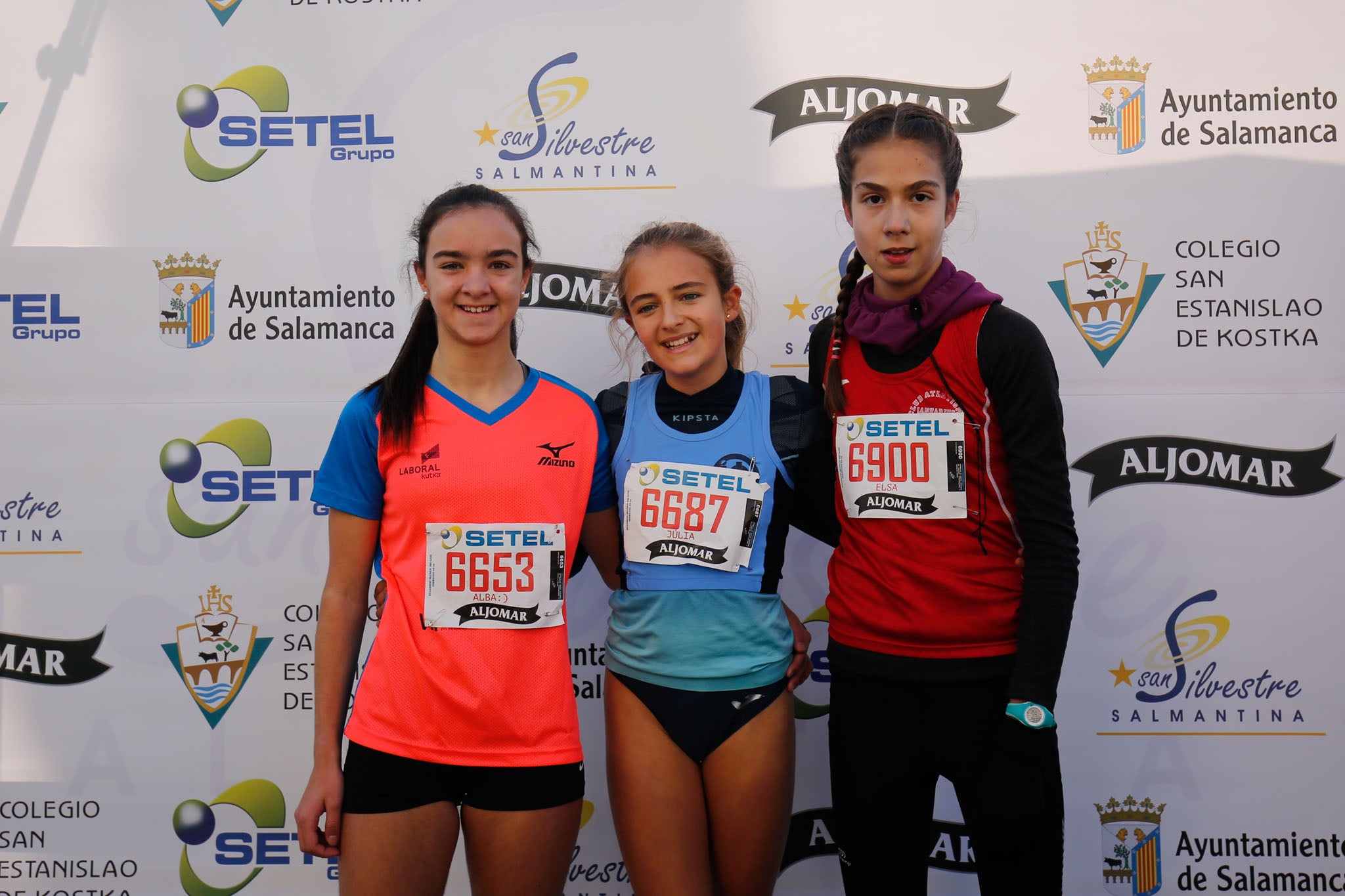 Primera carrera de niños de la San Silvestre salmantina.