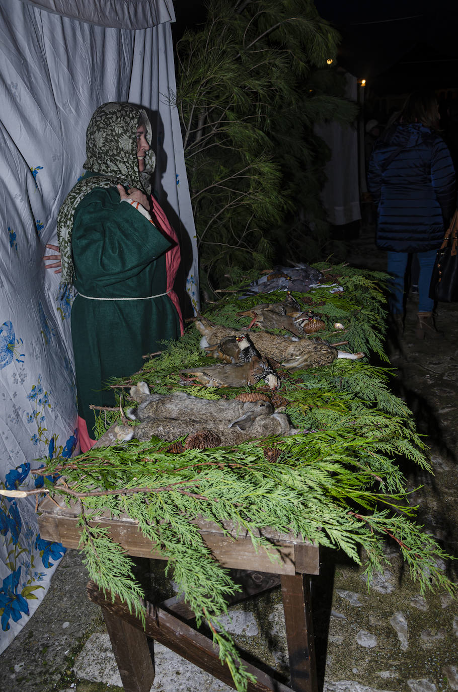 En esta XI edición participaron los 25 quintos de este año. Este montaje destacó principalmente por su realismo y gran variedad de escenas y antiguos oficios, como el pescadero, hortelano, panadero, y el cantero, representado por su alcalde, Félix Velasco.