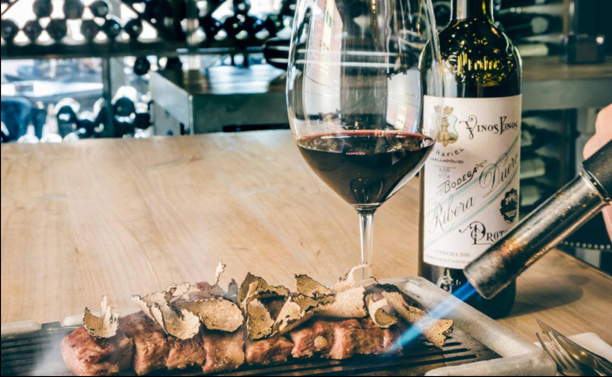 Pluma de cerdo ibérico del restaurante Atypikal, en Valladolid. 