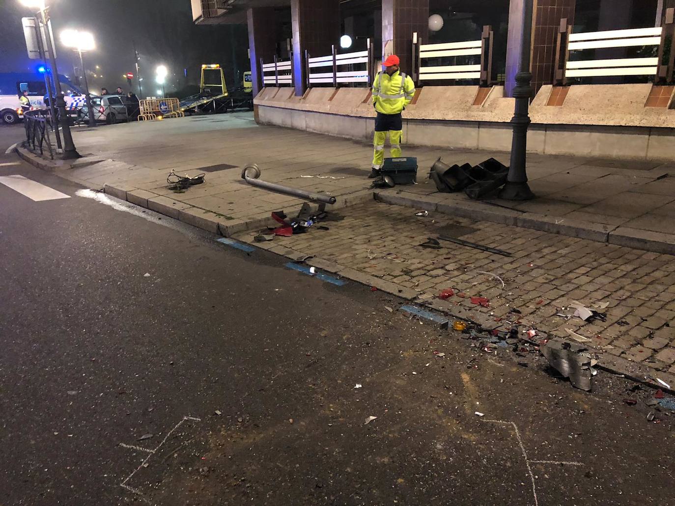 Fotos: Los daños del accidente de la calle San Quirce