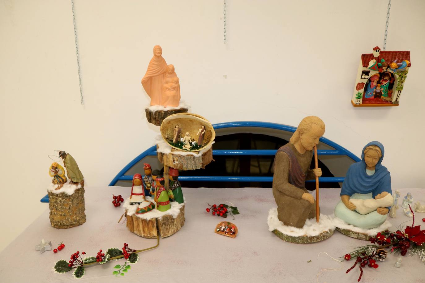 Belenes del mundo, en una exposición en Venta de Baños. 