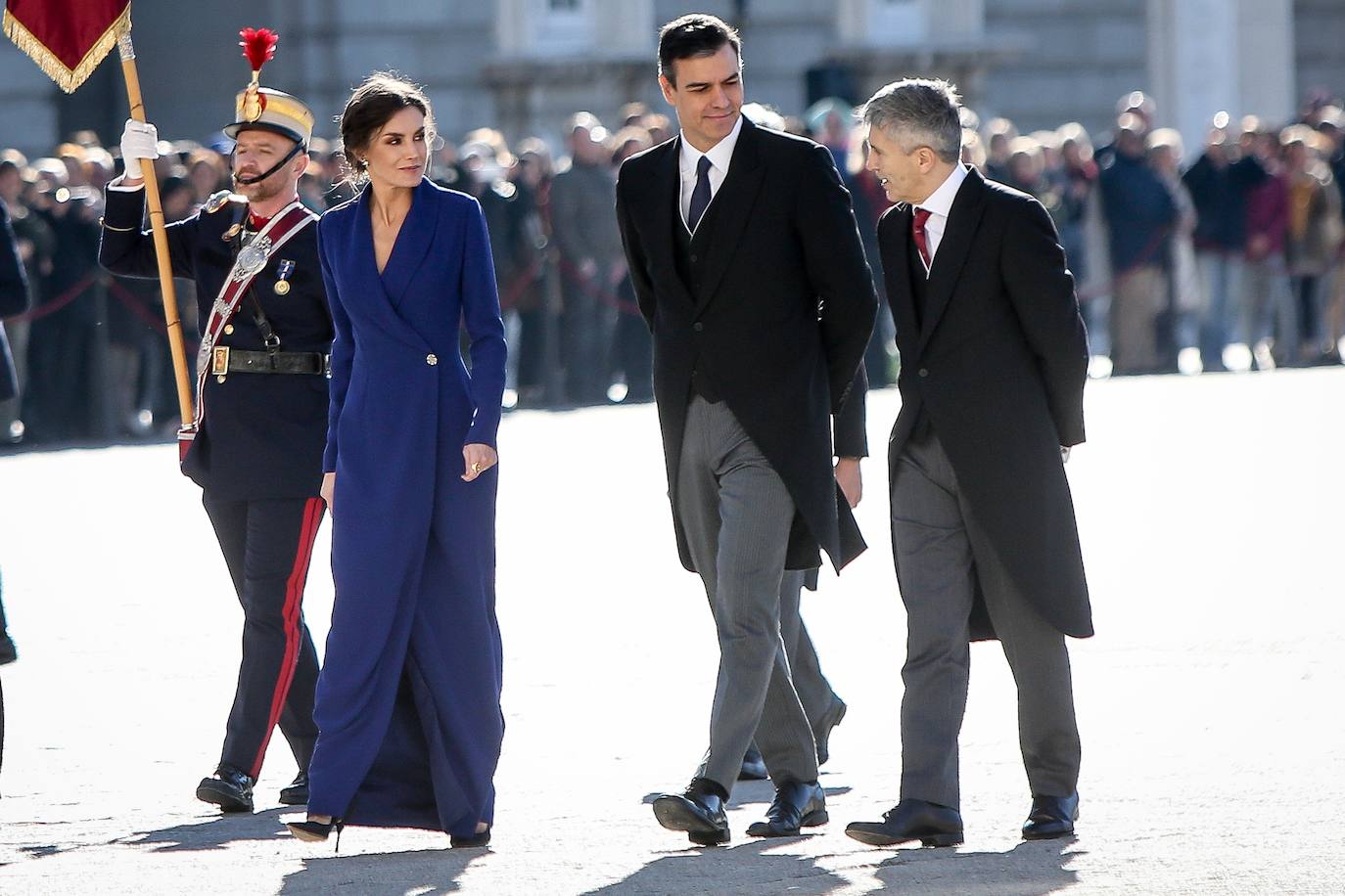 La Reina deslumbró durante la Pascua Militar con un favorecedor recogido bajo repleto de trenzas y con un toque despeinado, que podría convertirse en la mejor apuesta para los looks de invitada