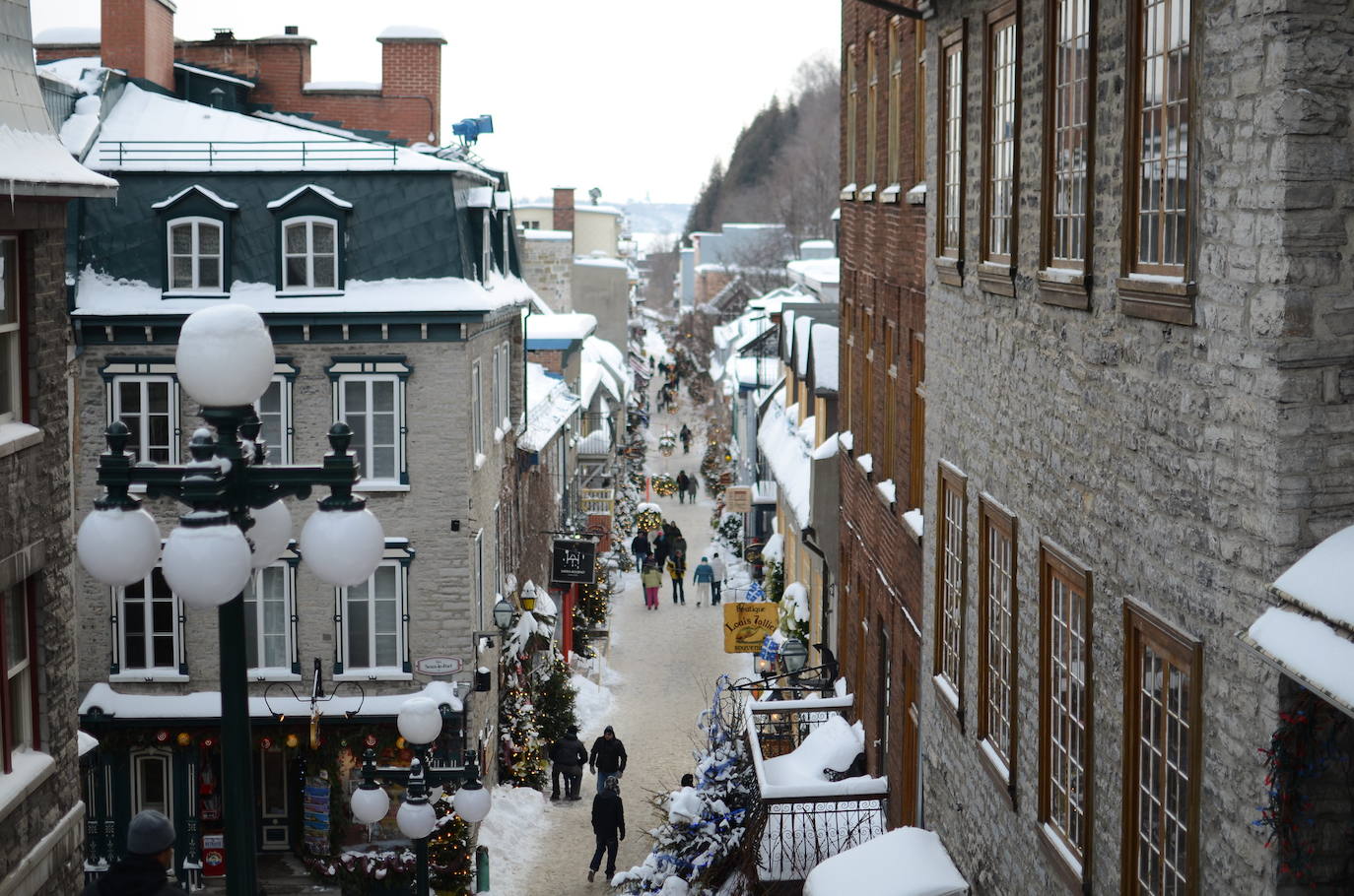 Rue du Petit Champlain (Quebec, Canadá).