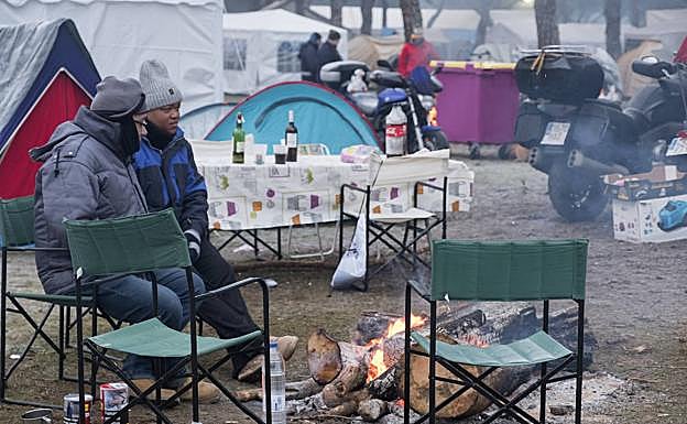 Resaca helada en Pingüinos