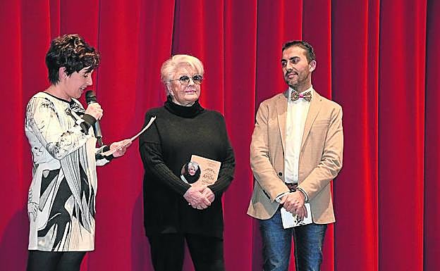 Lola Herrera , durante el acto. 