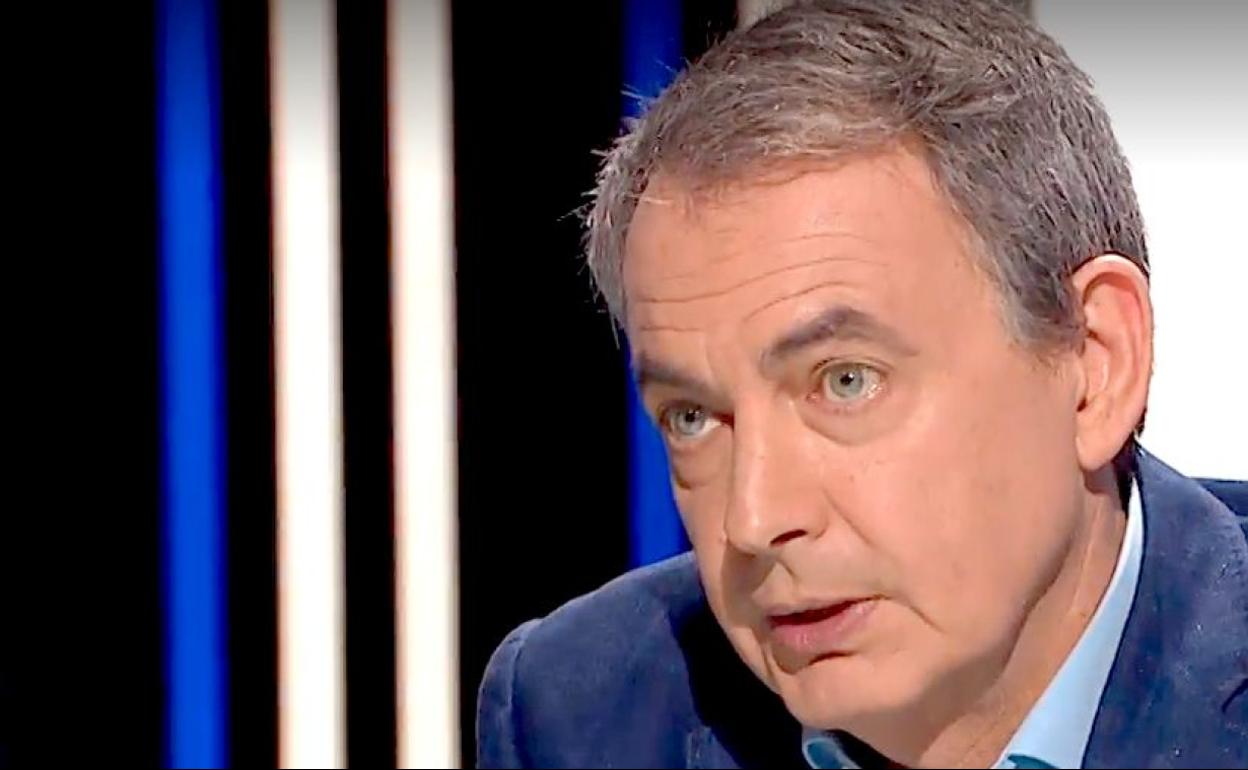 Rodríguez Zapatero, durante la entrevista en El Objetivo.