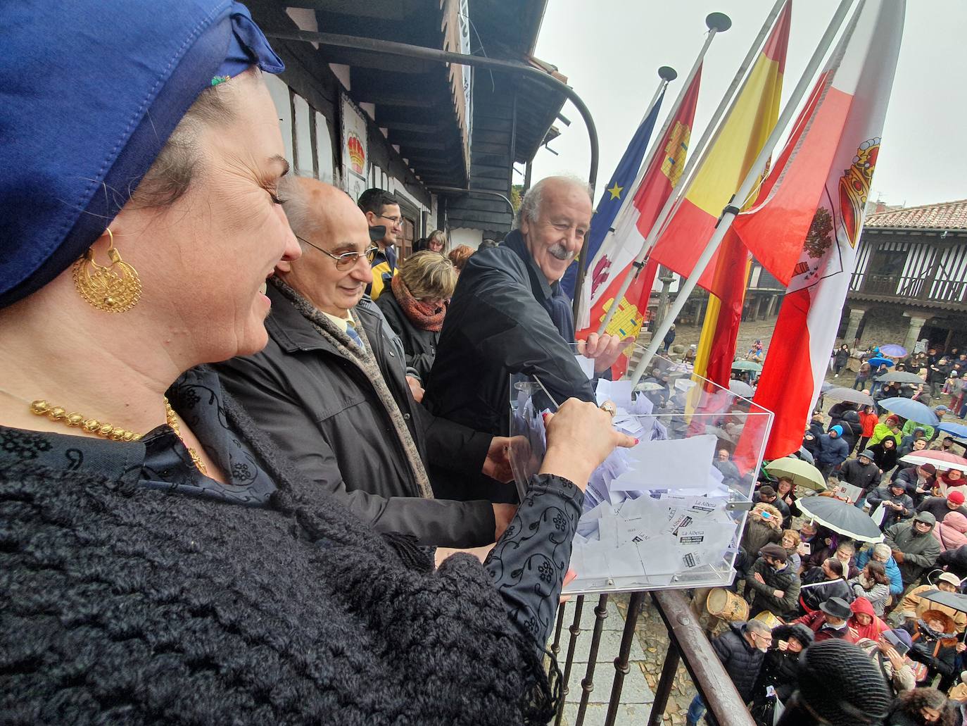 Fotos: La rifa del marrano de San Antón en La Alberca de Salamanca