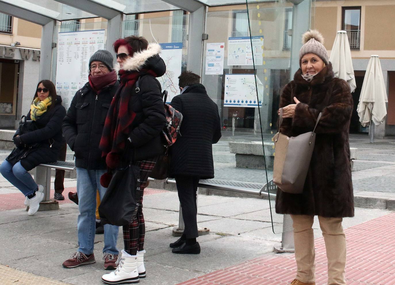 Jornada de intenso frío en Segovia 