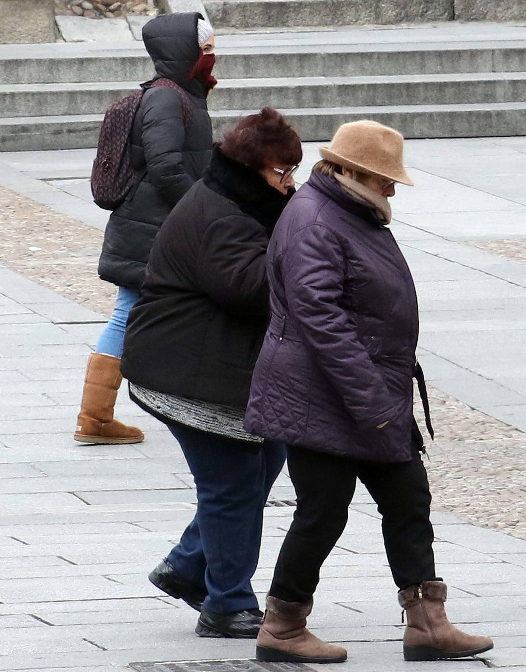 Jornada de intenso frío en Segovia 