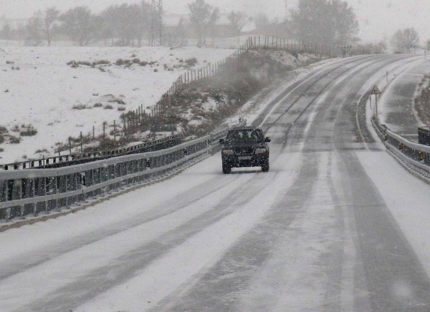 Nieve en la provincia de Segovia