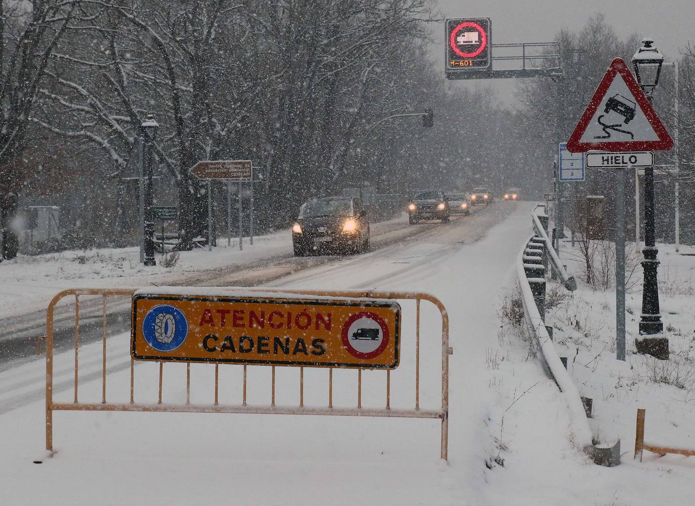 Nieve en la provincia de Segovia