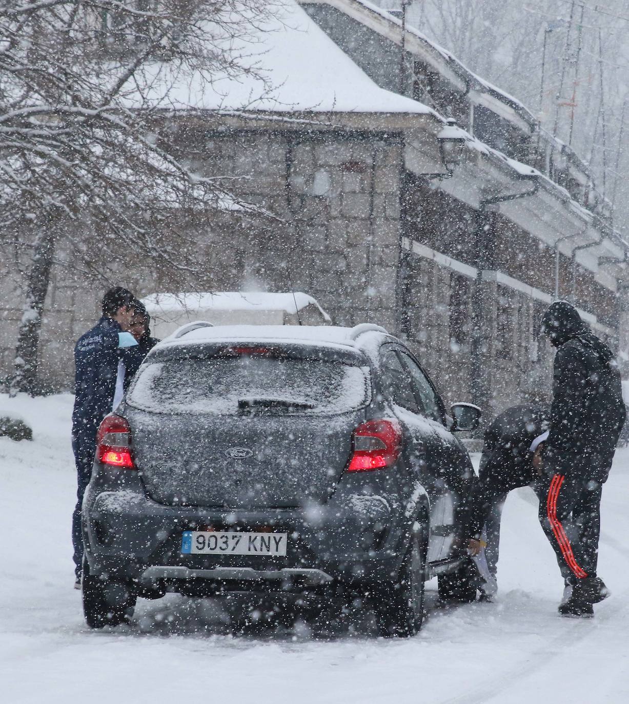 Nieve en la provincia de Segovia