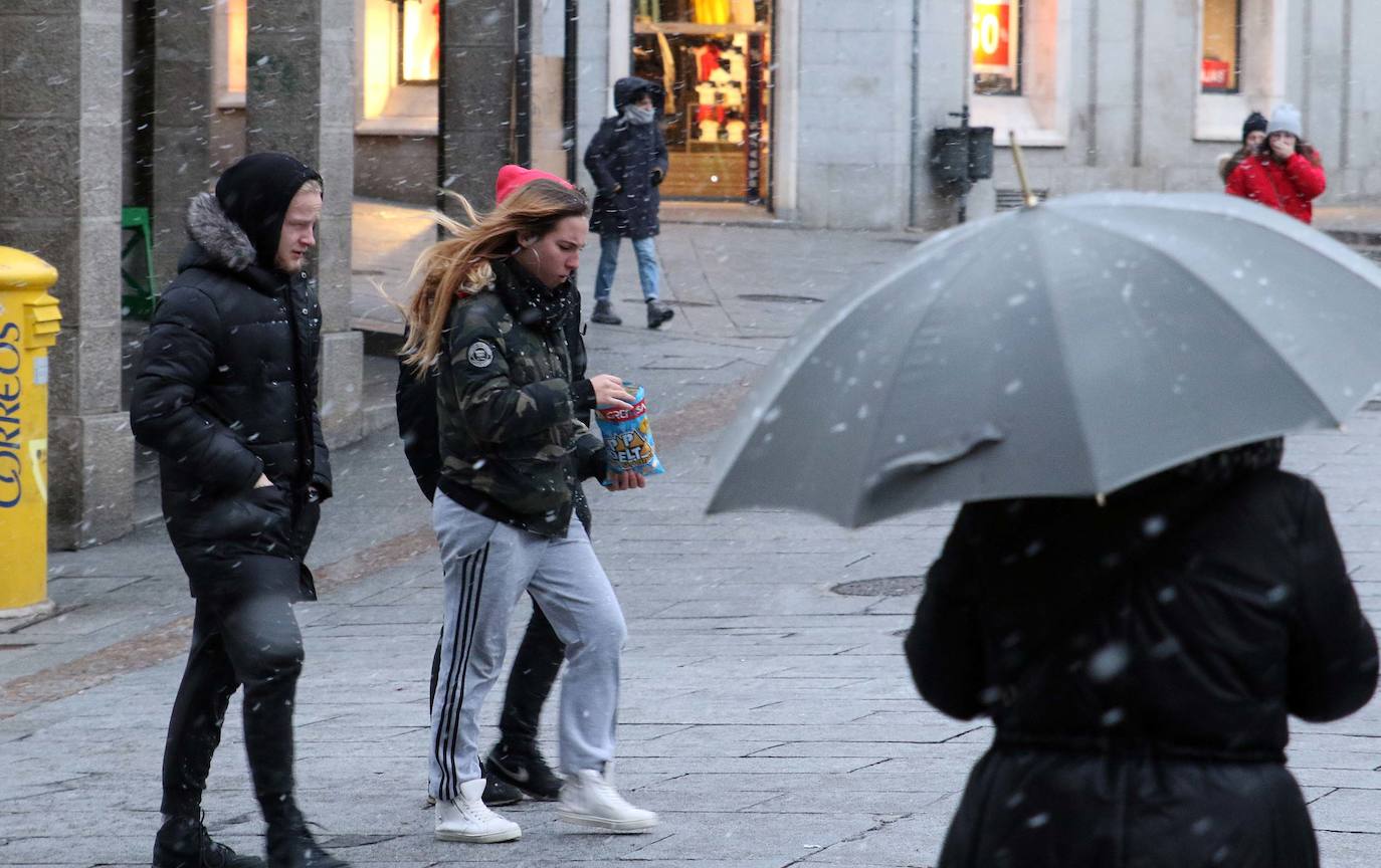 Nieve en la provincia de Segovia