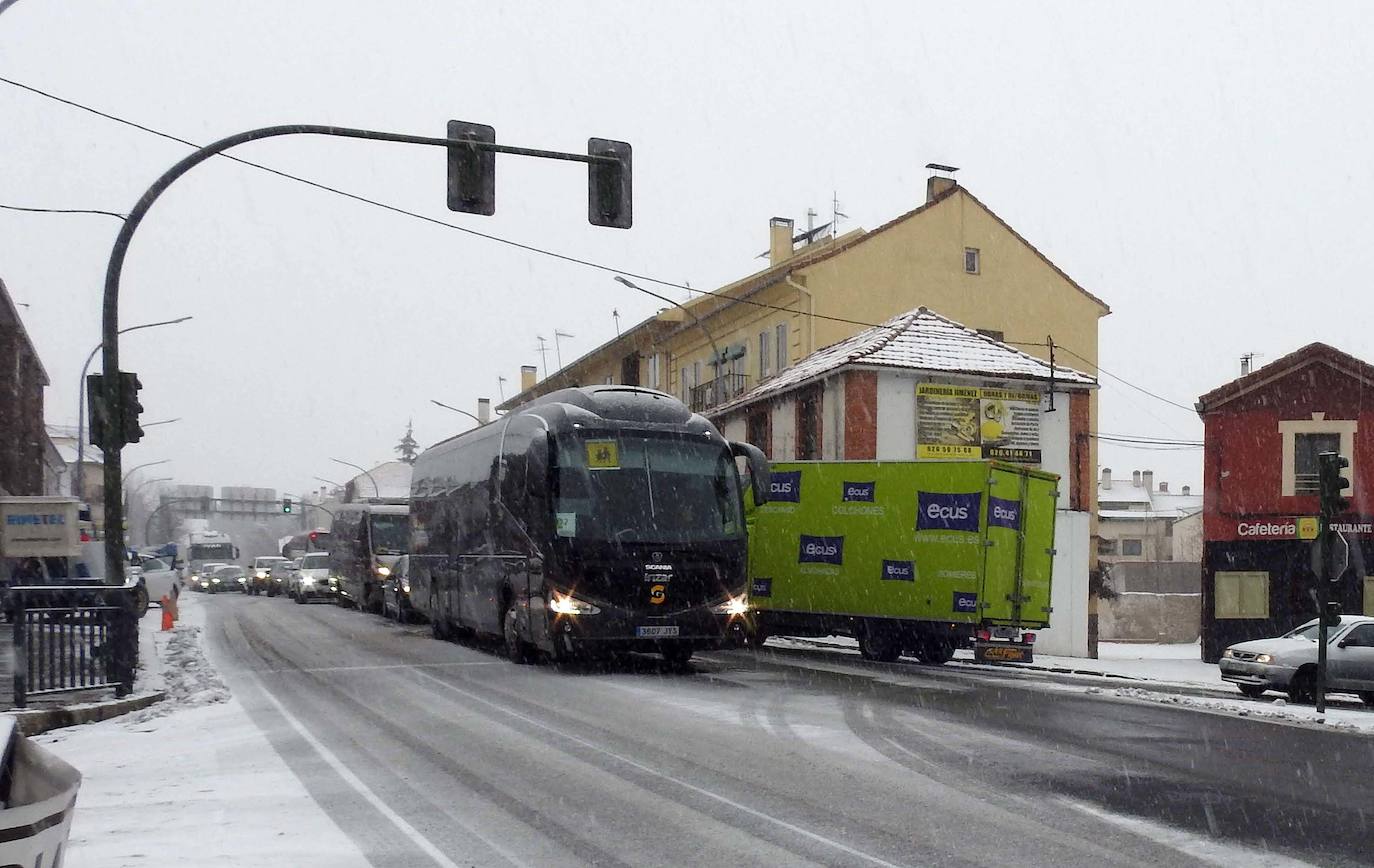 Nieve en la provincia de Segovia