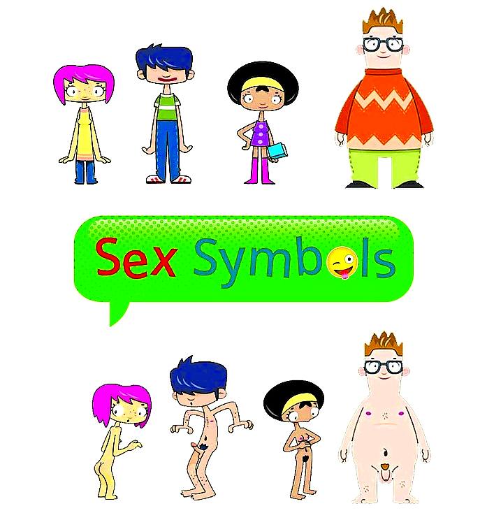 Personajes de una serie de animación para educar en la sexualidad.