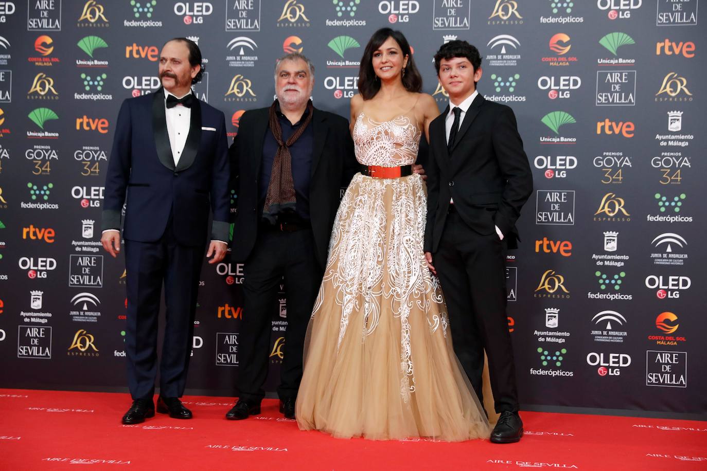 Los integrantes del equipo de la película 'Interperie', el actor Luis Callejo, segoviano (izquierda), junto al realizador Benito Zambrano y el actor Jaime López.