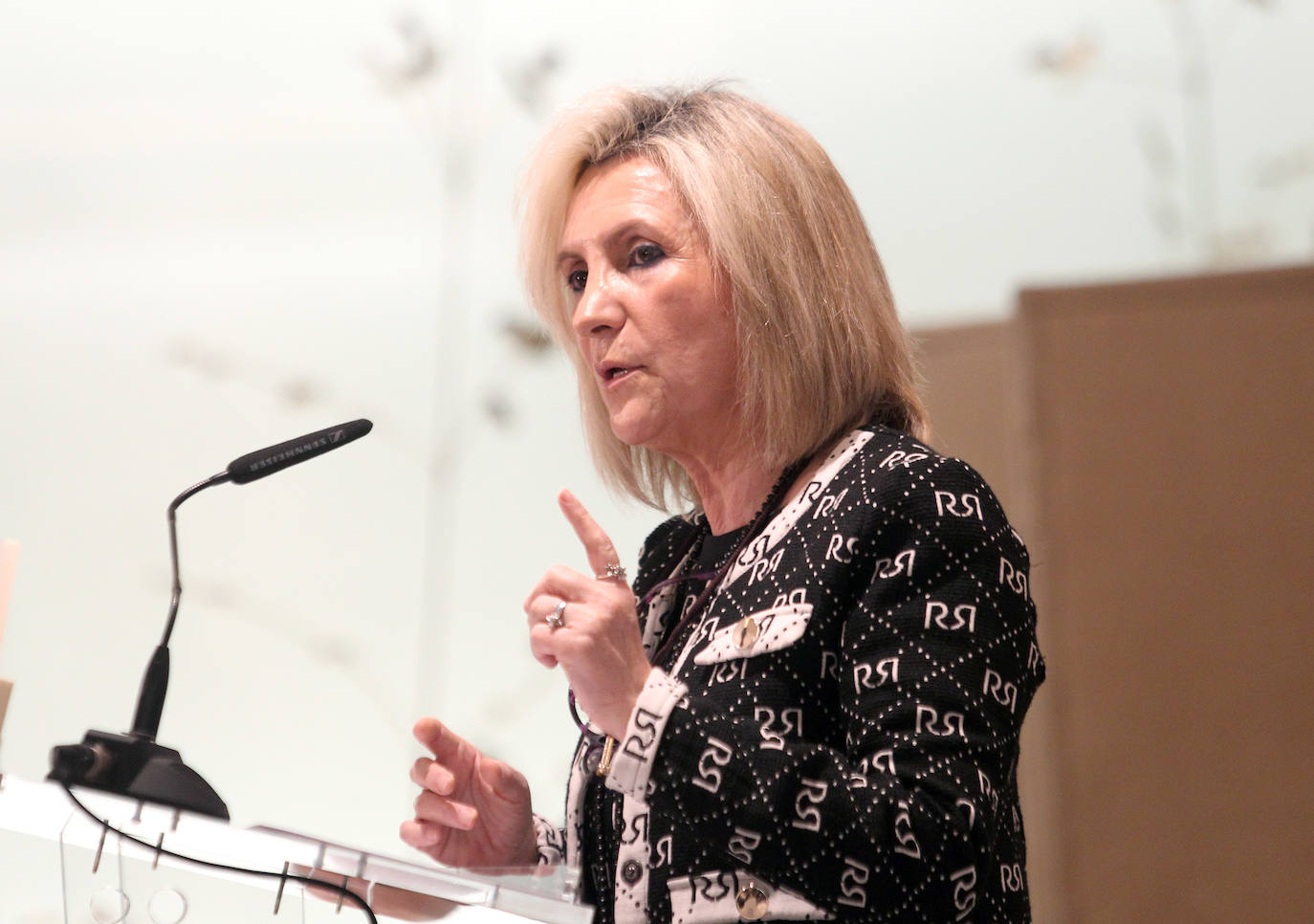 La consejera de Sanidad de la Junta de Castilla y León, Verónica Casado, durante su intervención en un Desayuno Informativo.