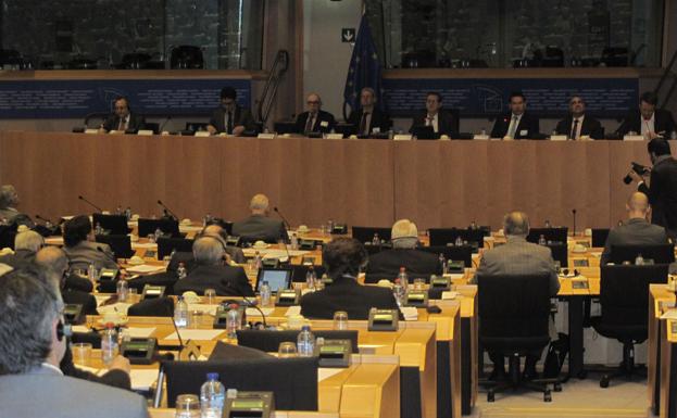 Reunión de un lobby de transportes en Bruselas. 