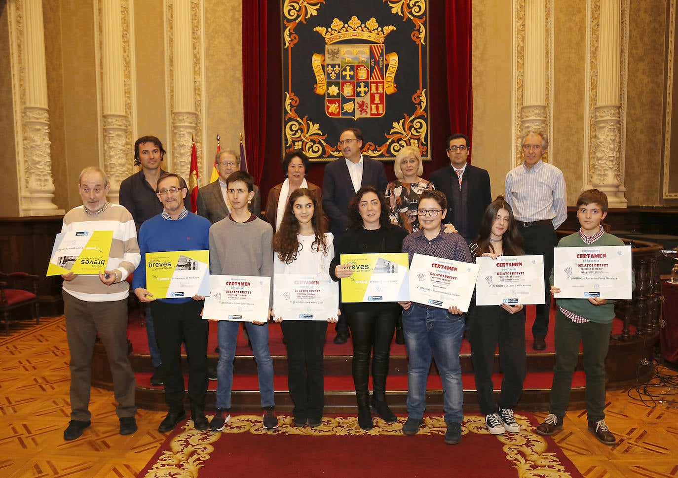 Entrega de los premios del concurso Cristina Tejedor de relatos breves de la Diputación de Palencia.