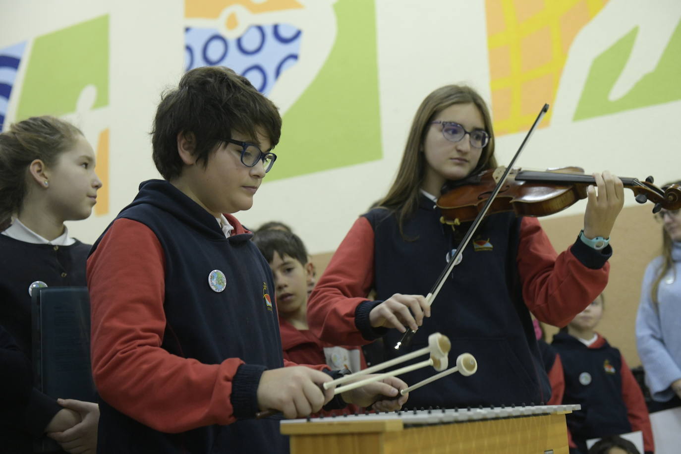 Día de la Paz en el colegio Sagrado Corazón de Valladolid.