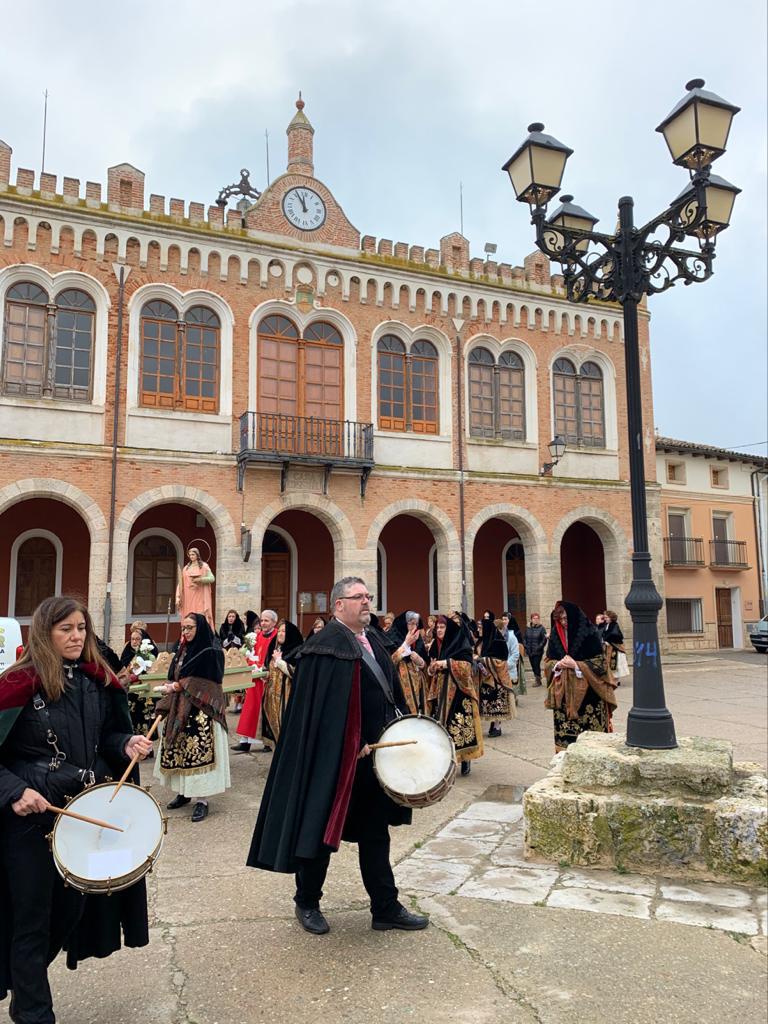 Festividad de las águedas en la localidad vallisoletana de Tiedra. 
