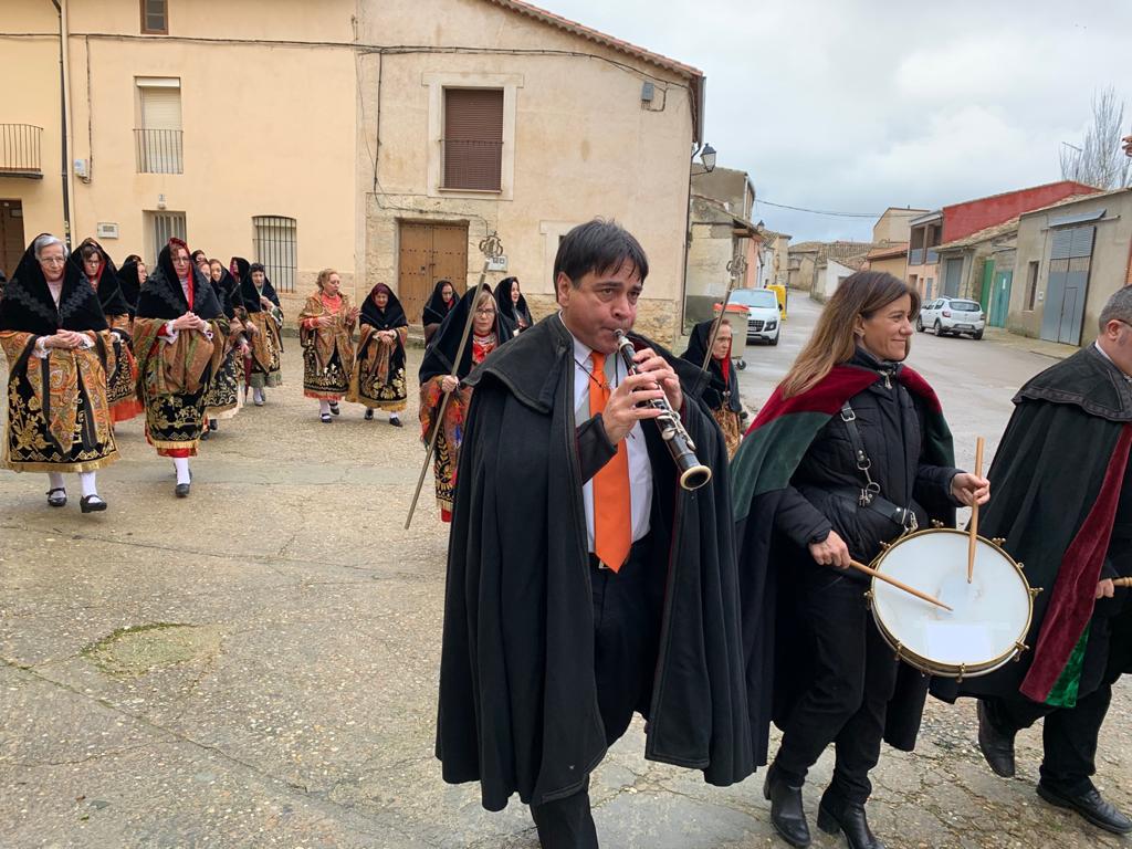 Festividad de las águedas en la localidad vallisoletana de Tiedra. 