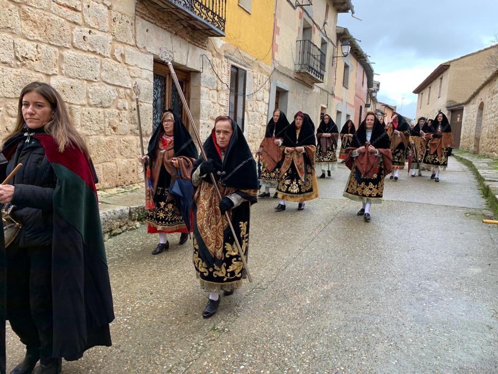Festividad de las águedas en la localidad vallisoletana de Tiedra. 