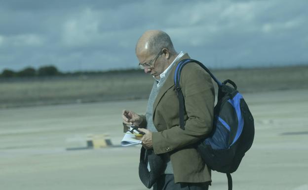 Francisco Igea, este viernes en las pistas de Villanubla.