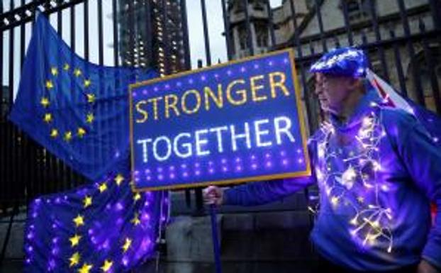 Protesta en Londres contra el 'brexit' 