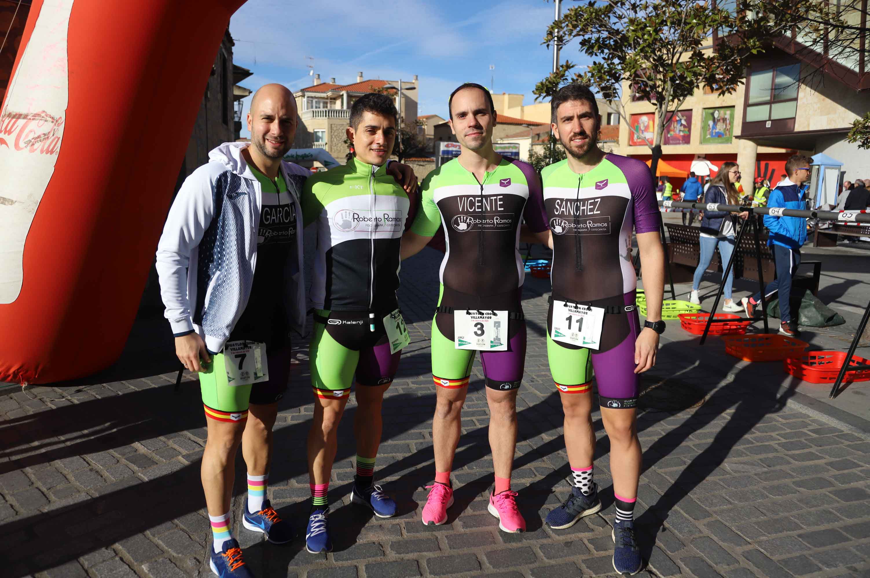 Participantes en el Duatlon de Villamayor. 