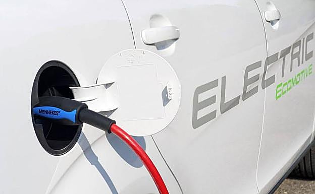 Recarga de un vehículo eléctrico. 