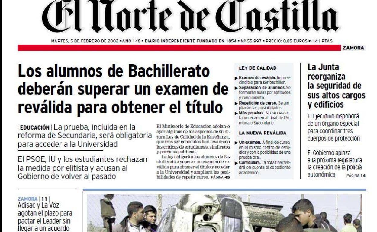 Tal día como hoy en El Norte en 2002