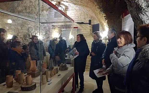 Inauguración de la exposición en la Bodega Aula de Interpretación de Mucientes 