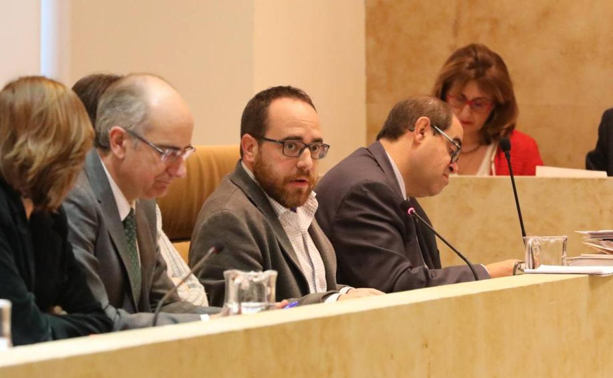 El concejal de Fomento, DanielLlanos, durante una de sus intervenciones. 