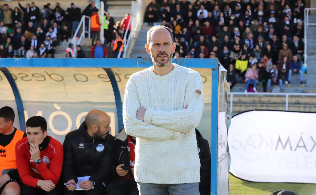 Luaces, durante el partido. 