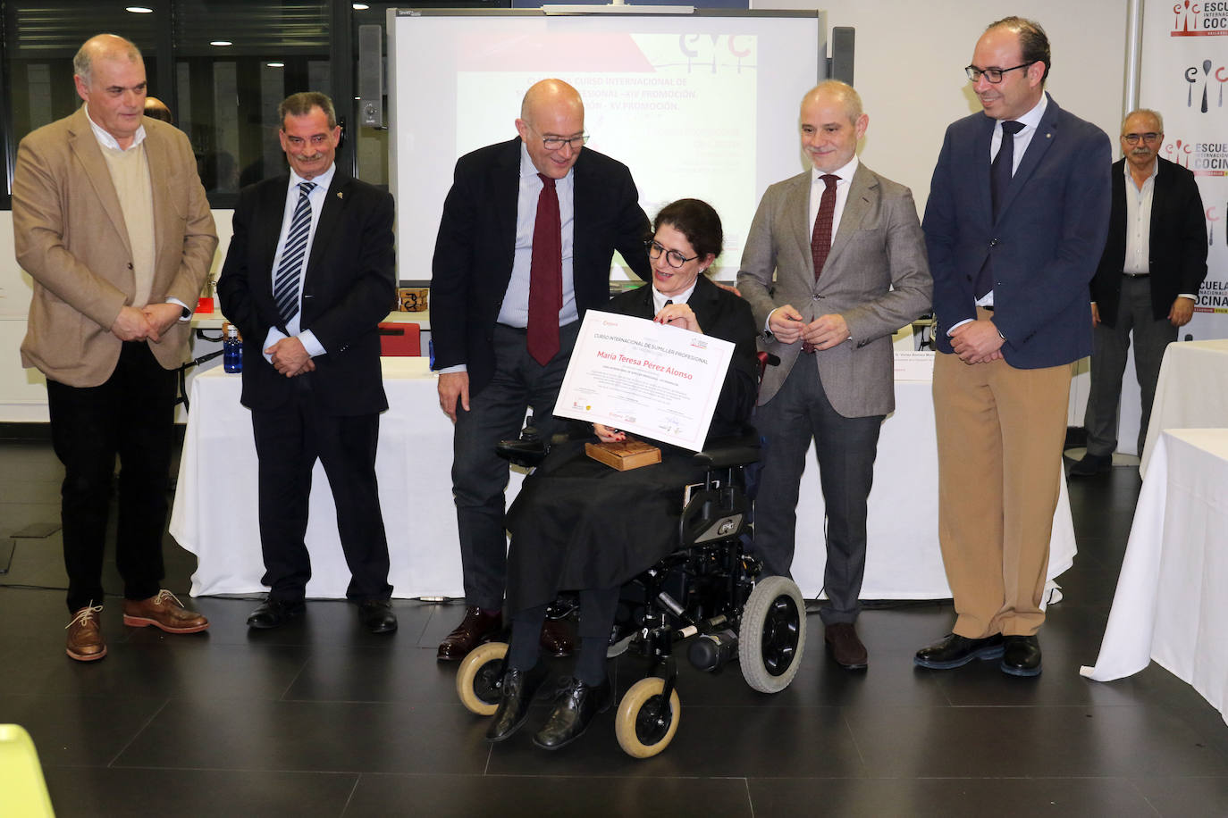 Los Sumiller han recibido hoy un reconocimiento en la escuela de la capital.