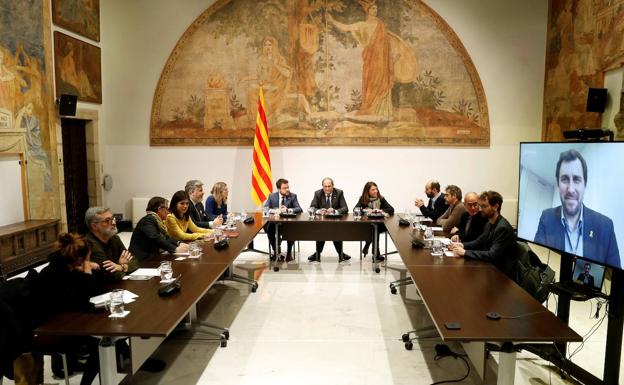 Reunión de independentistas para preparar negociación con el Estado.