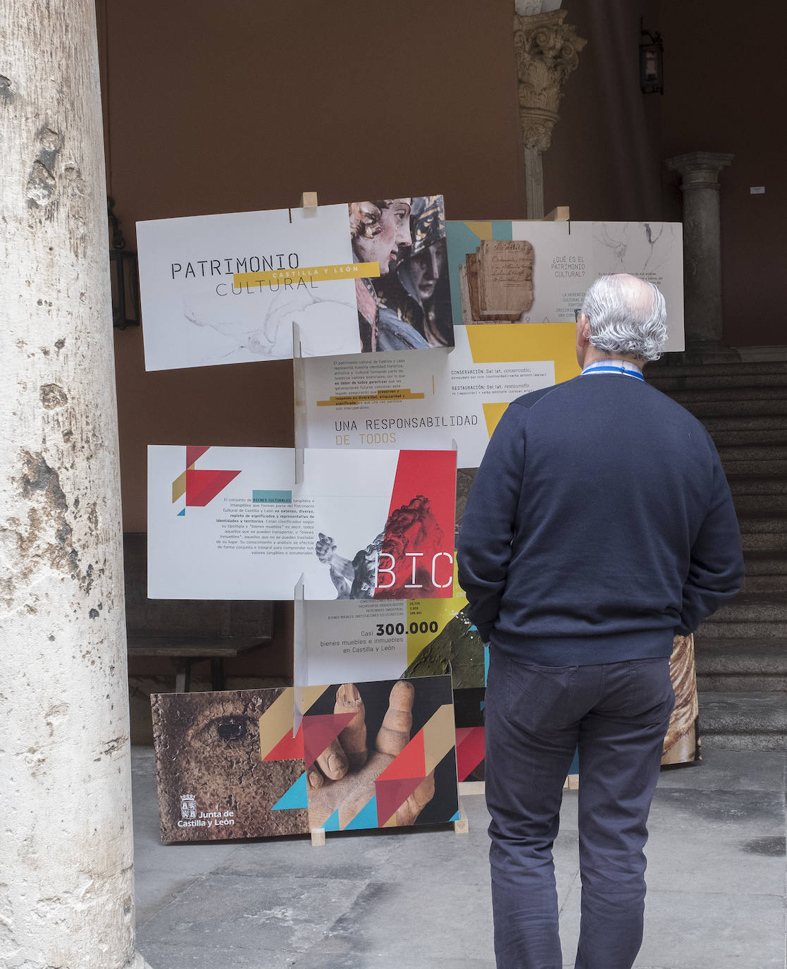 El Palacio de Fabio Nelli, sede del Museo de Valladolid, acoge una exposición sobre el Centro de Restauración de Bienes Culturales de Simancas. 