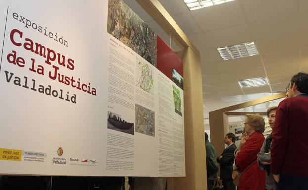 Exposición sobre el Campus de la Justicia, en 2012.