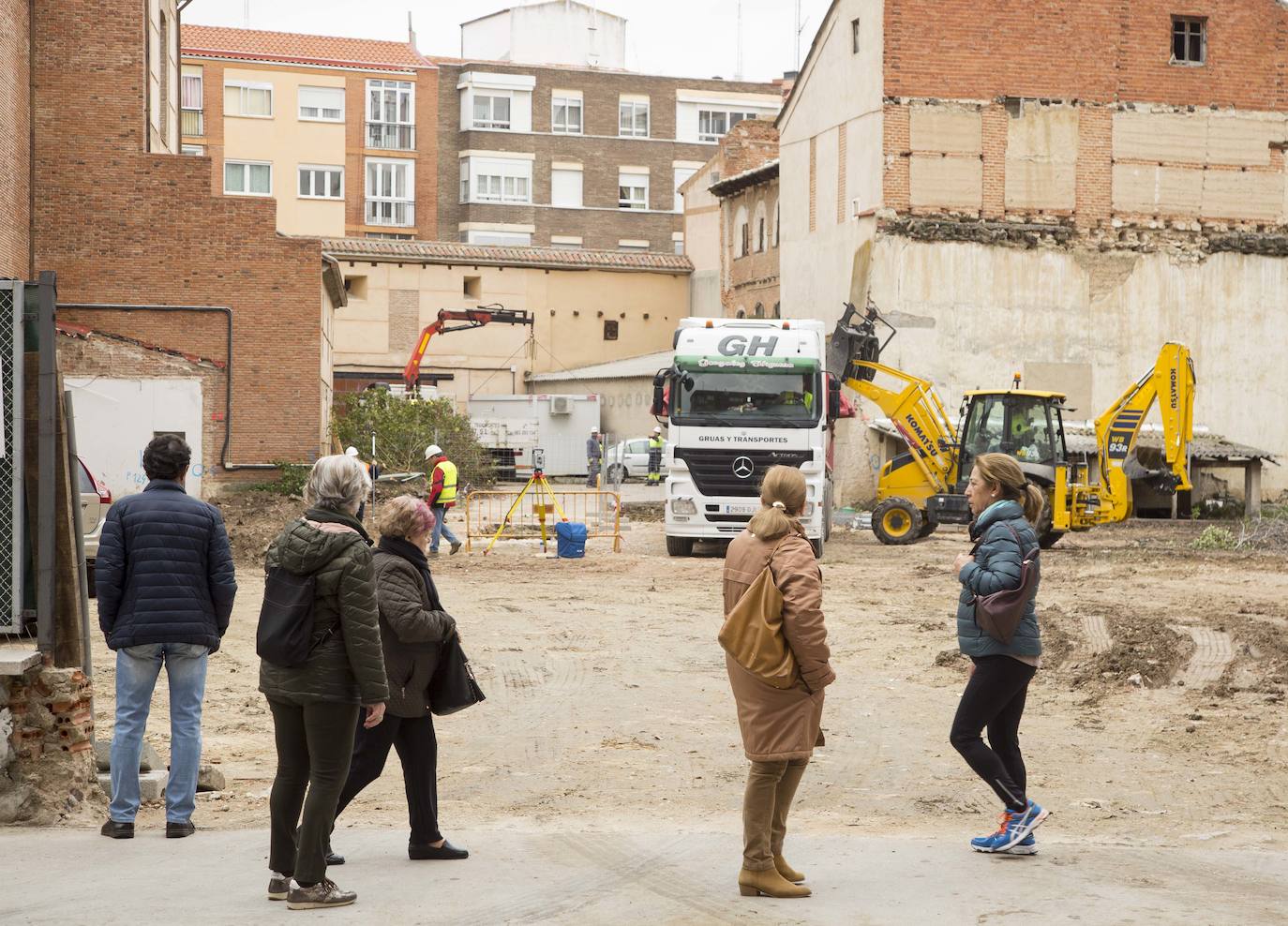 Obras en los barrios de San Quirce y San Nicolás en Valladolid. Edificio de apartamentos para personas mayores Allegra Magana Residencial. 