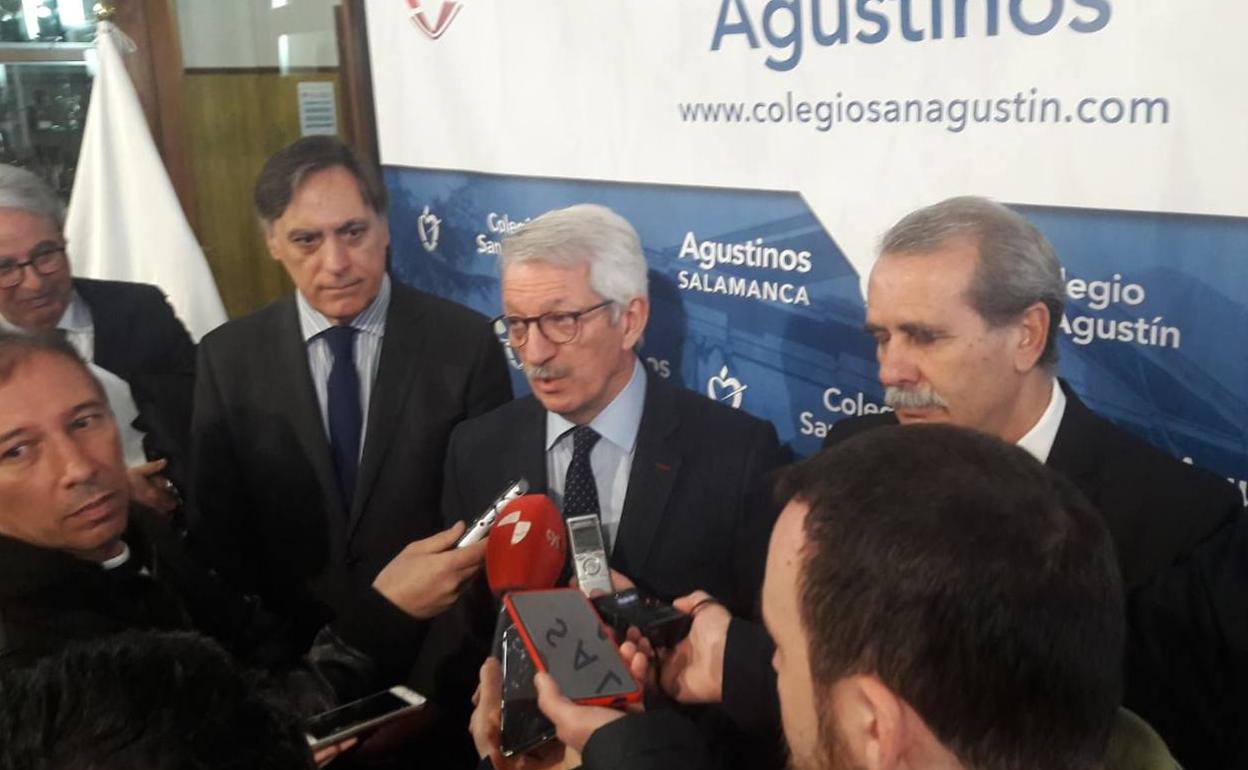 El secretario de Estado de Educación, Alejandro Tiana, esta mañana en Salamanca.