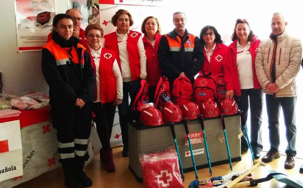 Integrantes del nuevo equipo de Cruz Roja de Laguna de Duero.