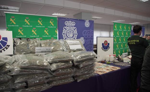 Droga y dinero intervenido en la operación policía iniciada en Valladolid en abril de 2019.