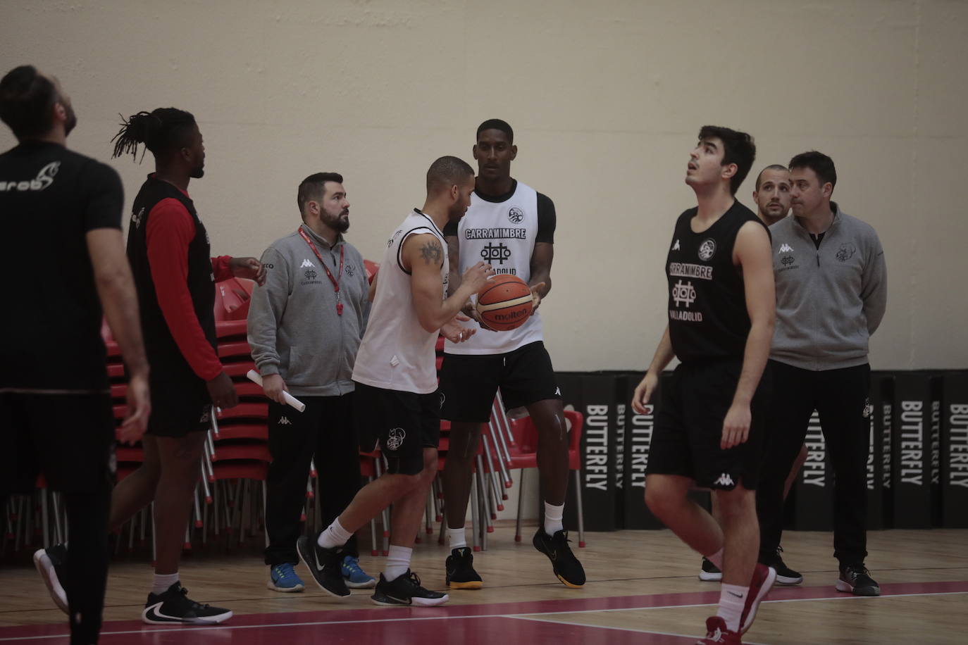 Entrenamiento del Carramimbre de Valladolid.
